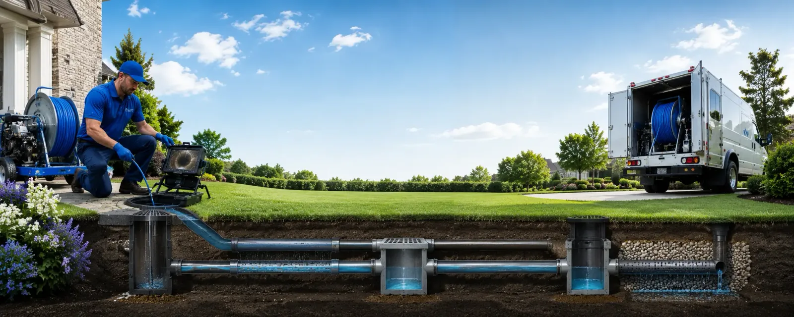 Outdoor drain cleaning information for Groveland, IL